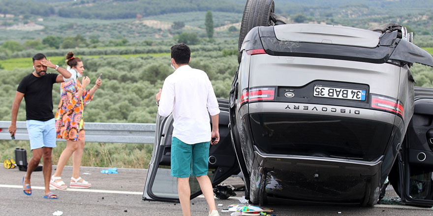 Alisan In Araci Takla Atti Icinde Esi Ve Cocugu Da Vardi