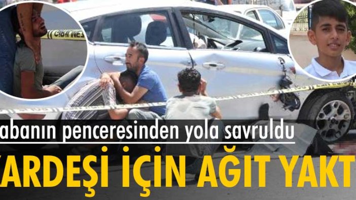 Antalya'da arabanın penceresinden yola savrulan Bedirhan Şirazi'den kahreden haber