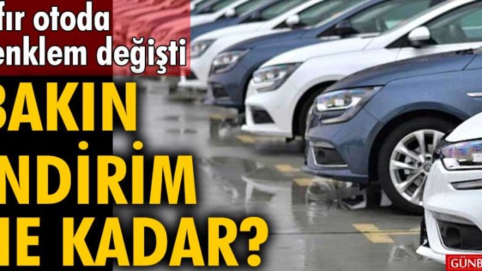 Sıfır otomobilde denklem değişti... Bakın indirim ne kadar?